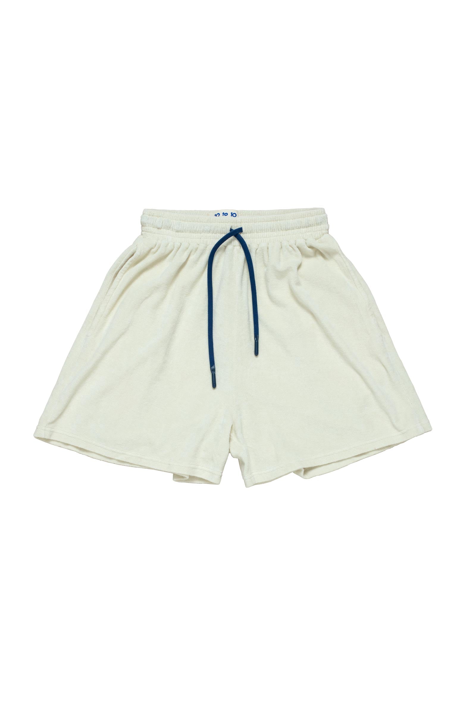 10 to 10 Cotton shorts in beige colour with blue cord