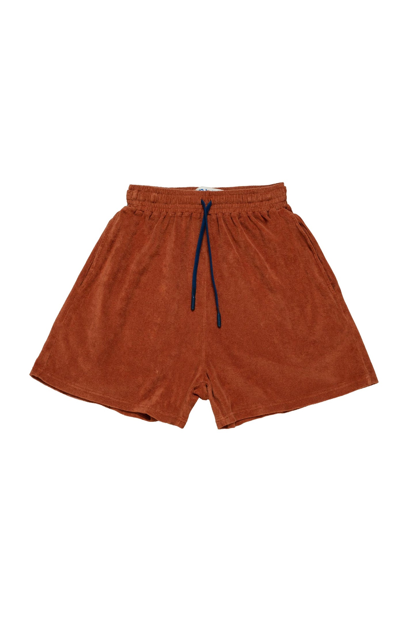 10 to 10 Cotton shorts in ginger colour with blue cord