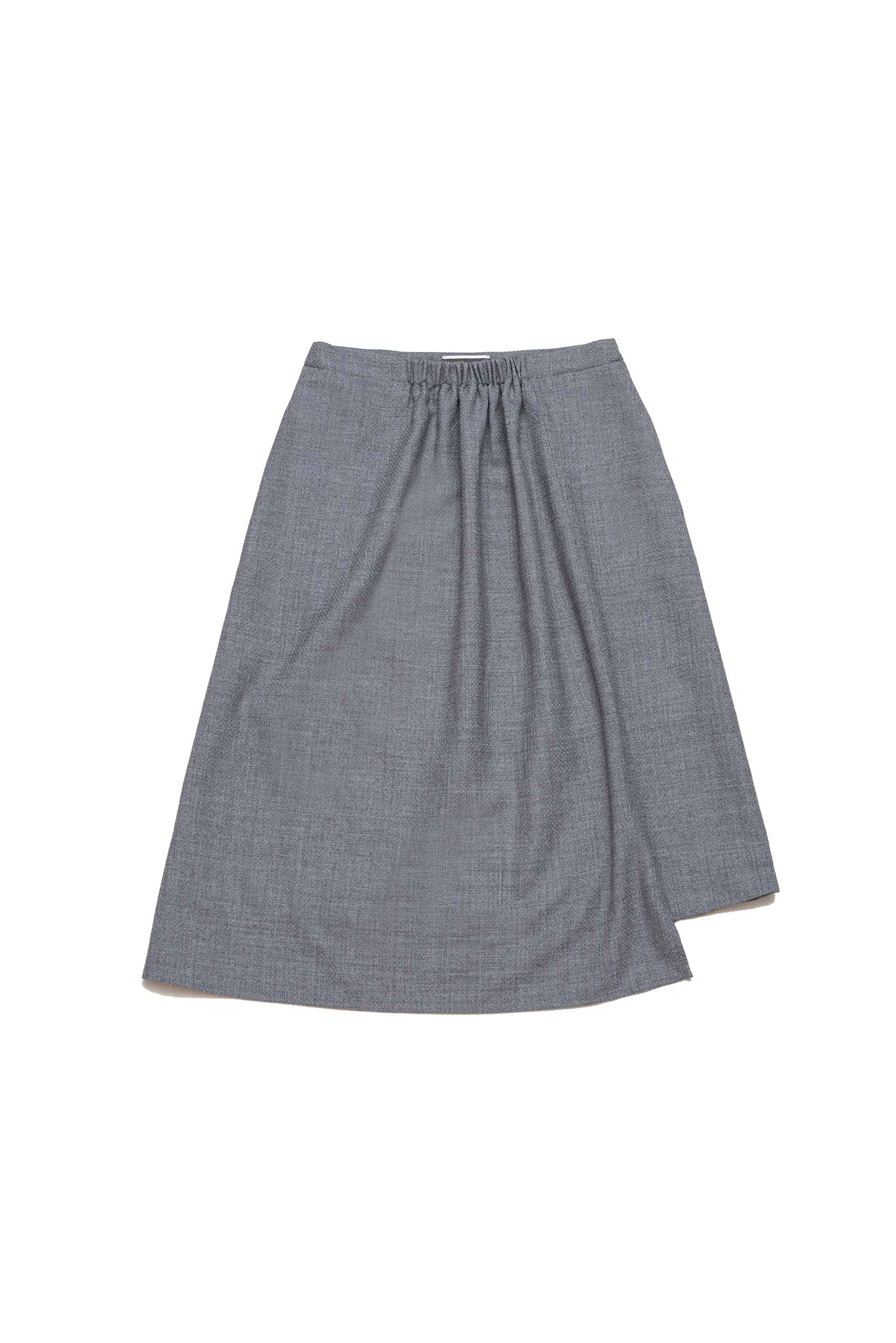 Wool A-Line midi skirt