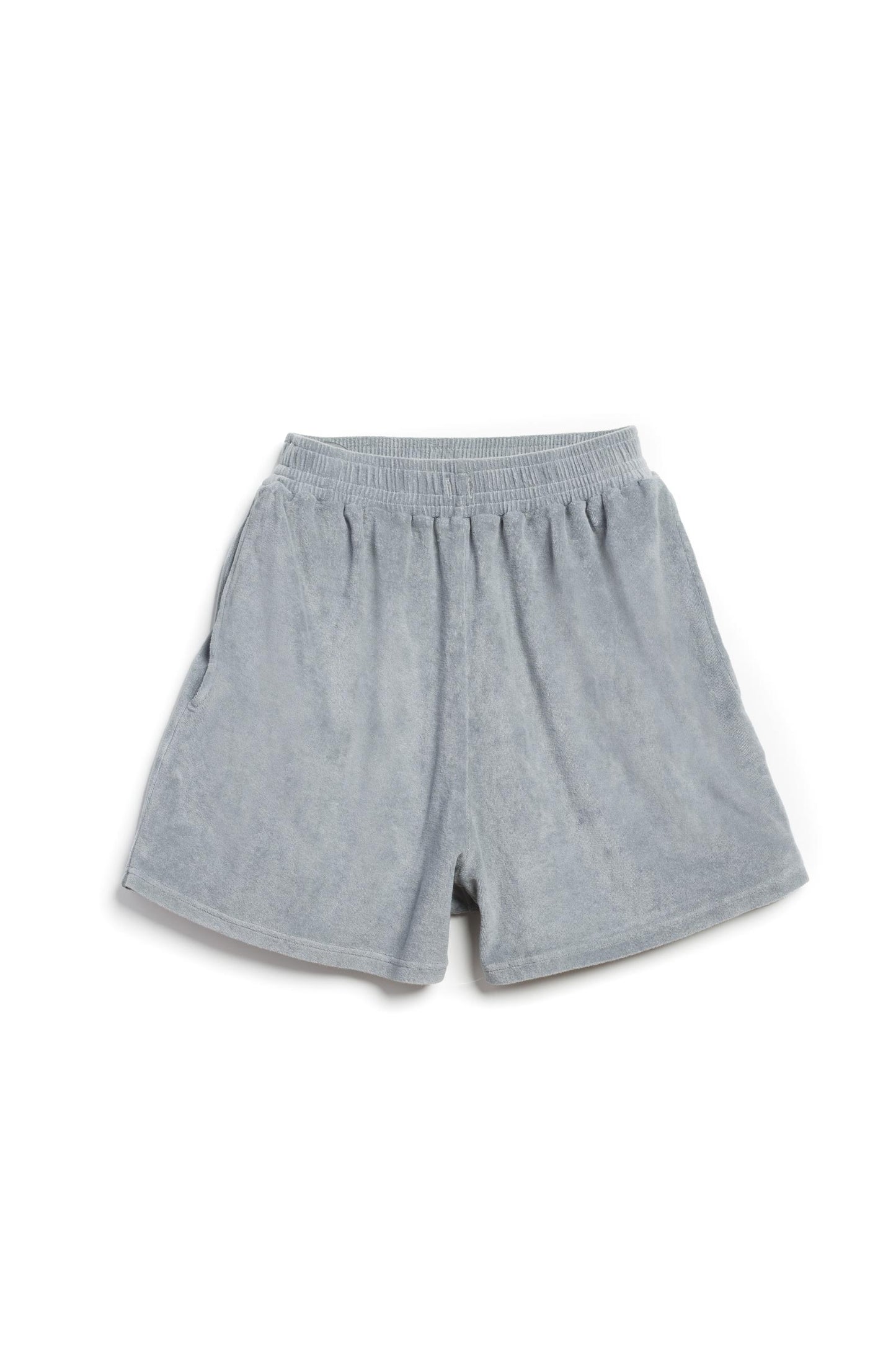 Steel Gray Cotton Shorts