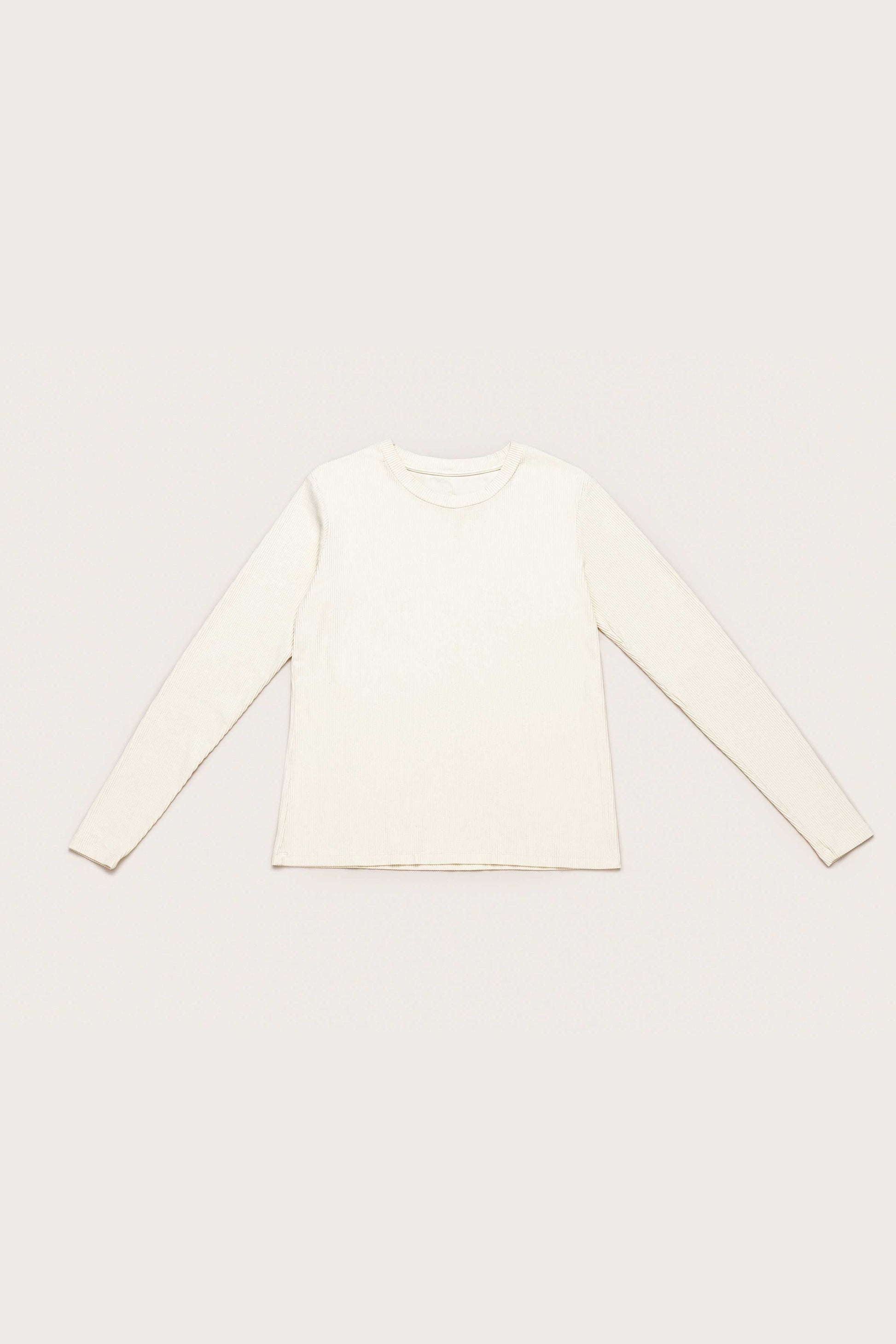 10 to 10 beige long sleeve basic sweatshirt 